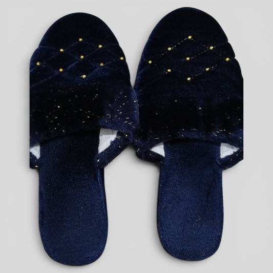 (38-39) Navy Slippers