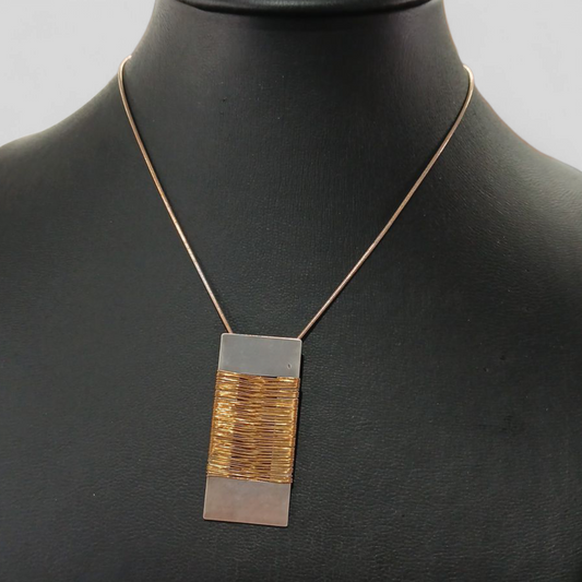 Rustic Treasures | NECKLACE  PENDANT COPPER WIRE