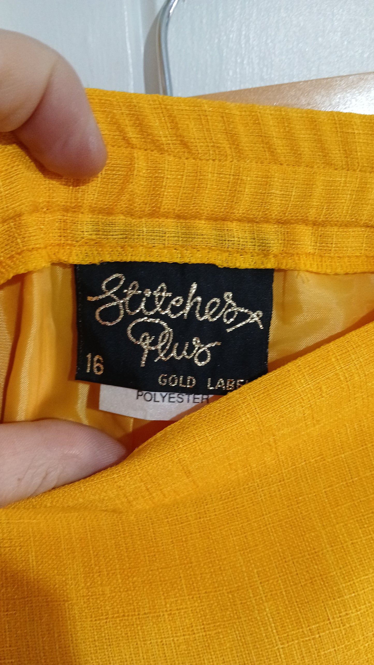 (16) Stitches Plus | Yellow Top & Skirt Set