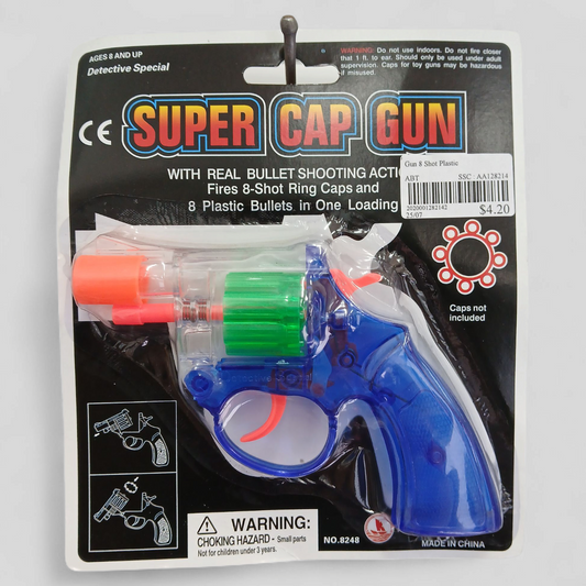 Cap Gun 8 Shot Plastic