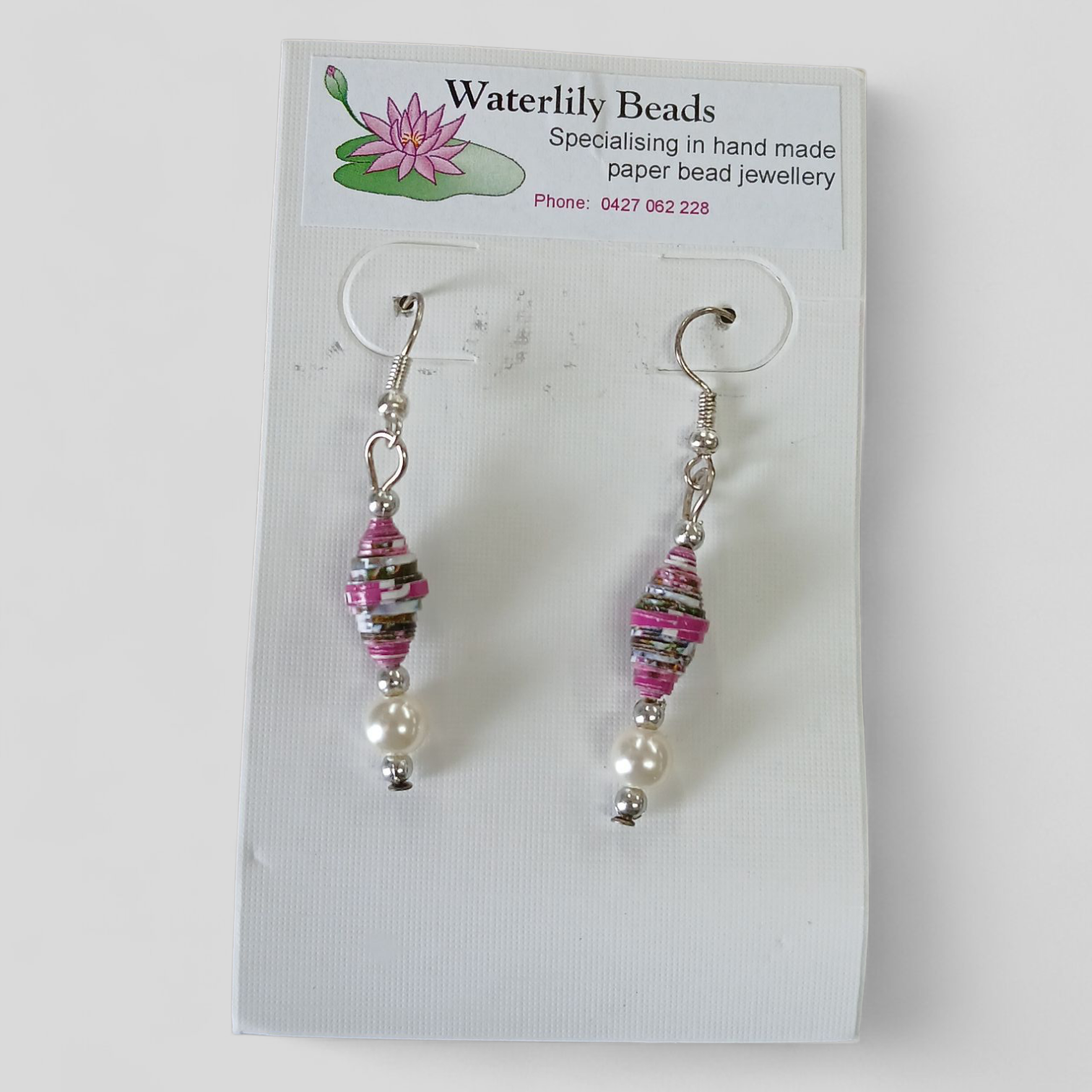 Image of Earrings | Paper Bead Single Drop Assorted