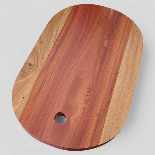 Ironbark & Poplar Box Oval Cutting Board