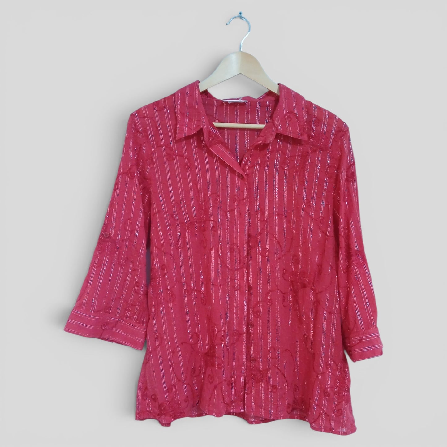 (16) Millers | Red Striped Blouse