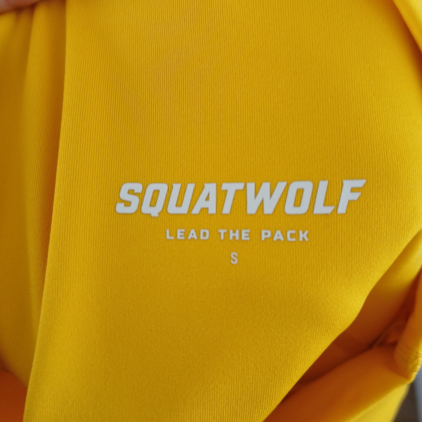 (S) Squatwolf Yellow Exercise Shorts