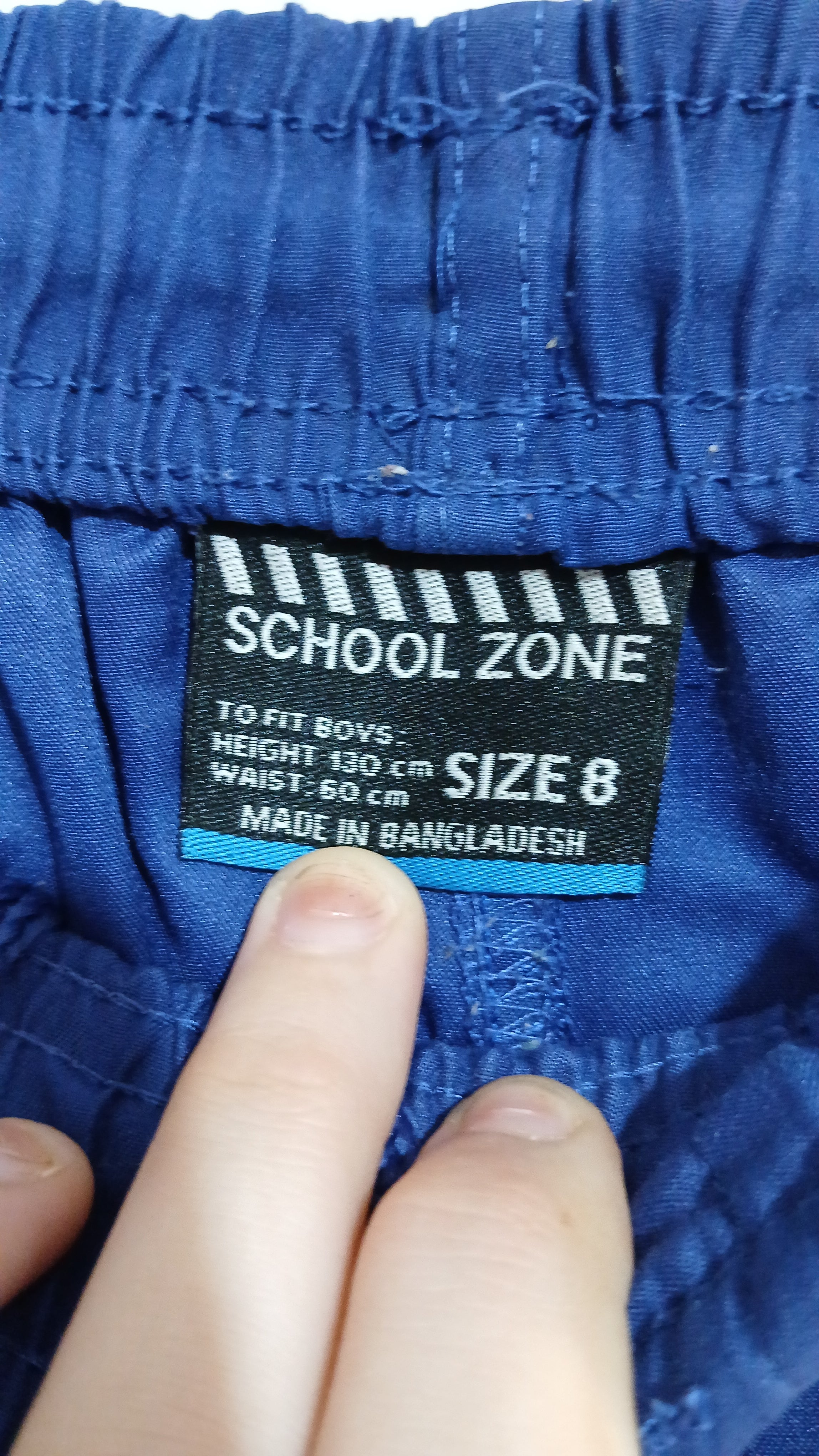 Image of (8JNR) School Zone | Blue Shorts