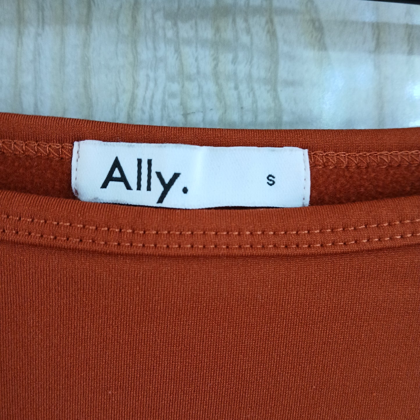 (S) Ally | Rust L/S Blouse