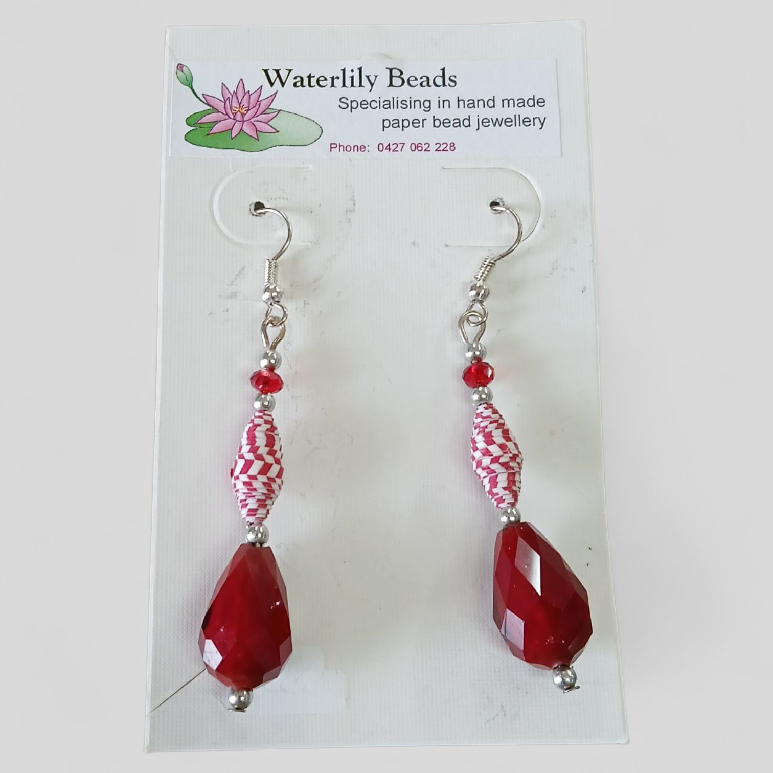 Image of Earrings | Paper Bead Single Drop Assorted