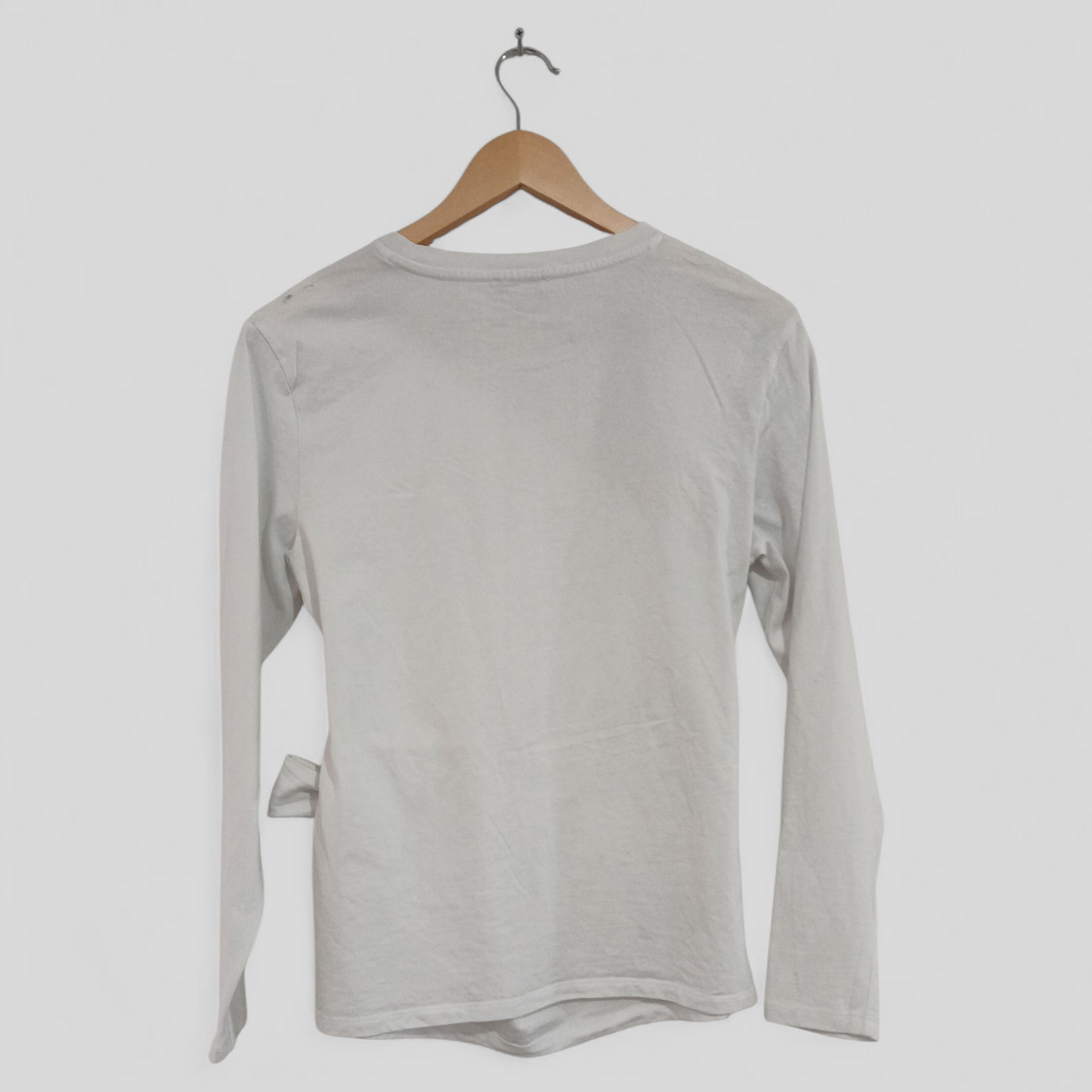 (XS) Target | Tie Front White Blouse