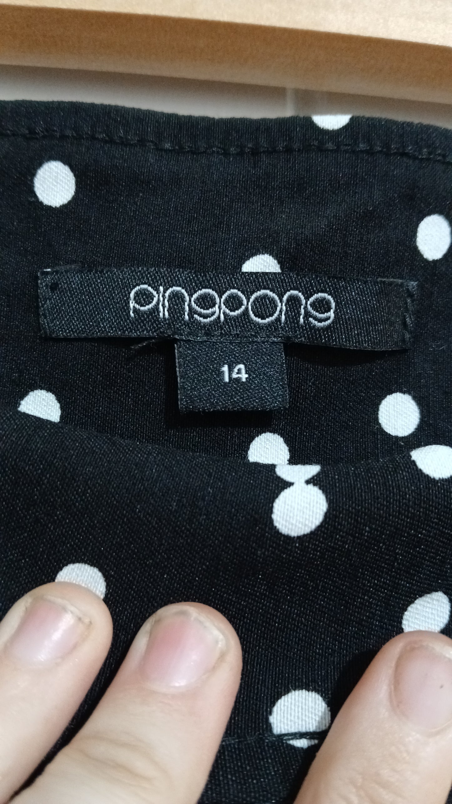 (14) Ping Pong | Black Polkadot Skirt
