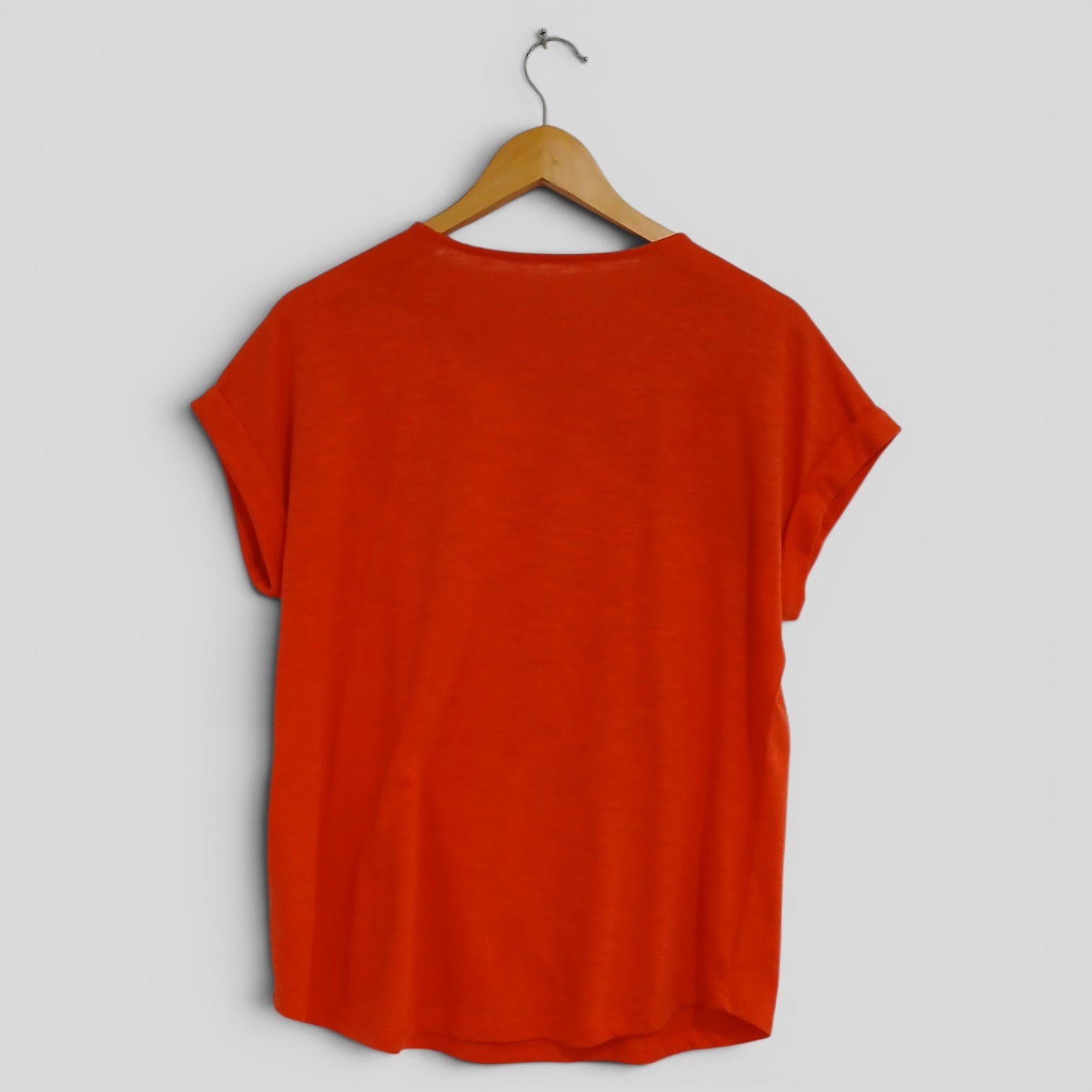 Image of (L) Red V Neck Blouse