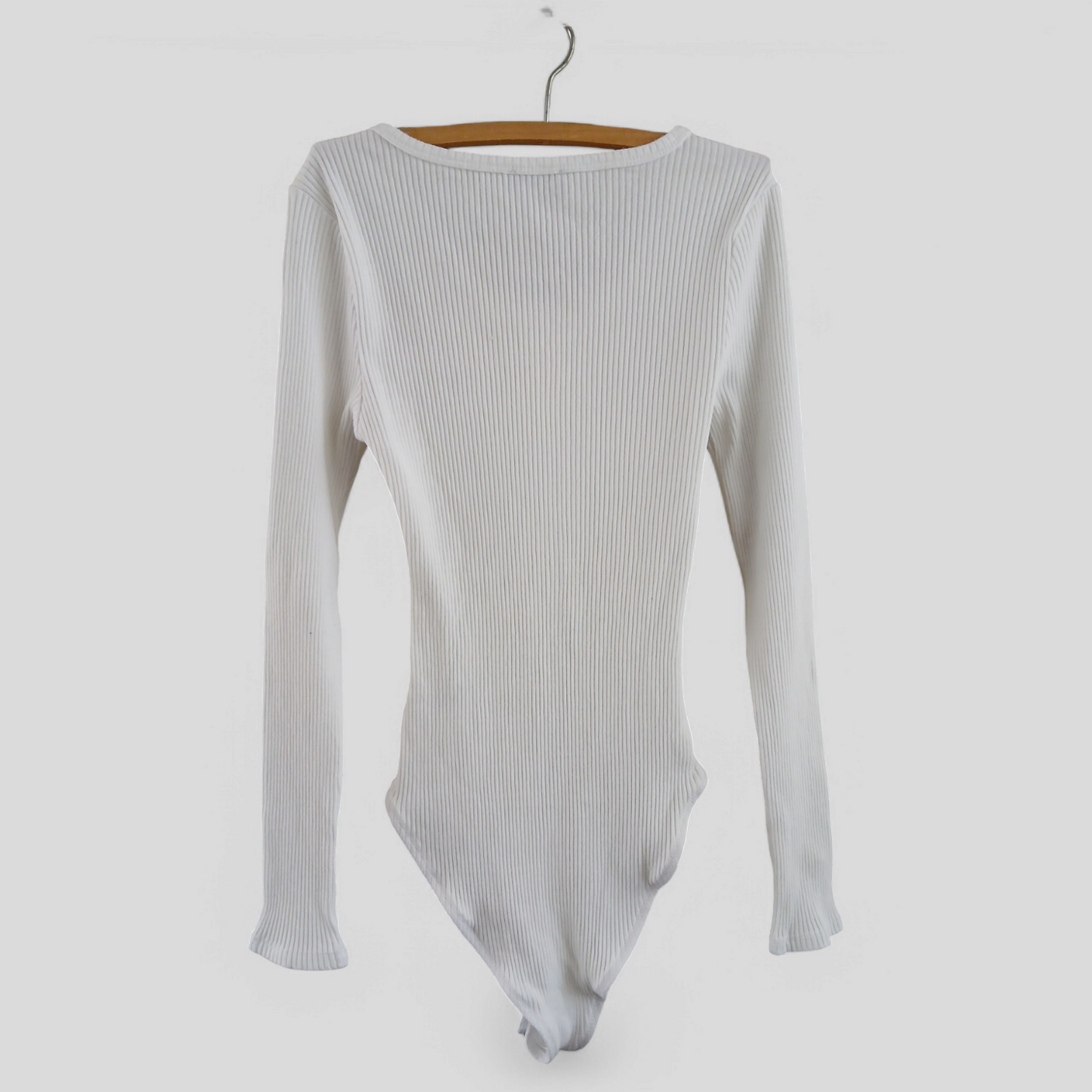 (M) Dotti | White L/S Ribbed Bodysuit