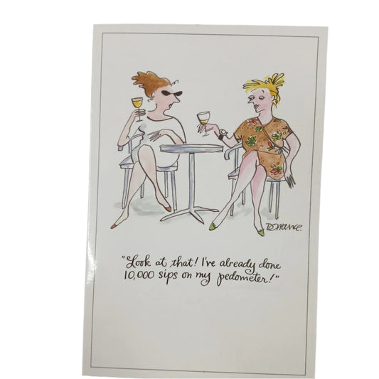 Birthday Card |  Humour/Sips On Pedometer