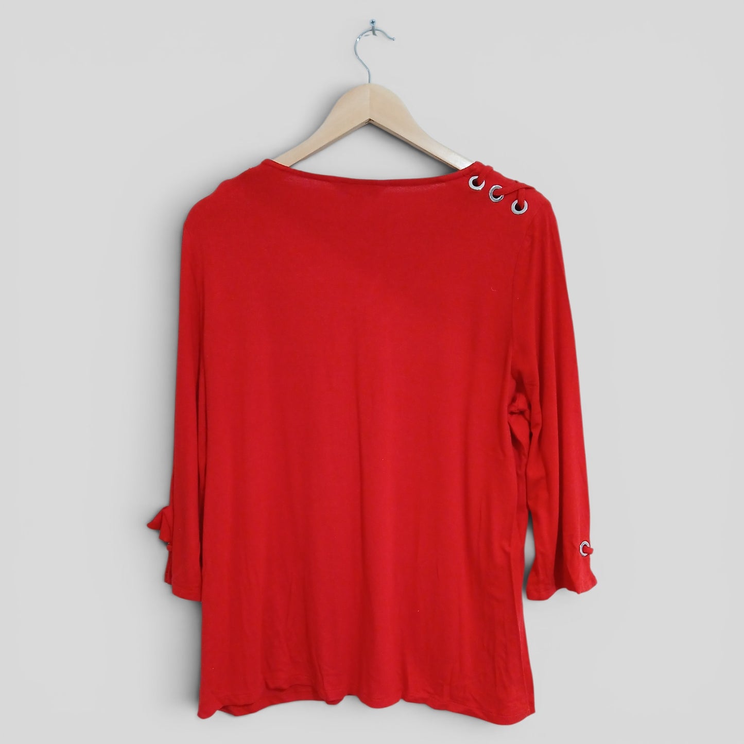 (L) Rockmans | Red Blouse