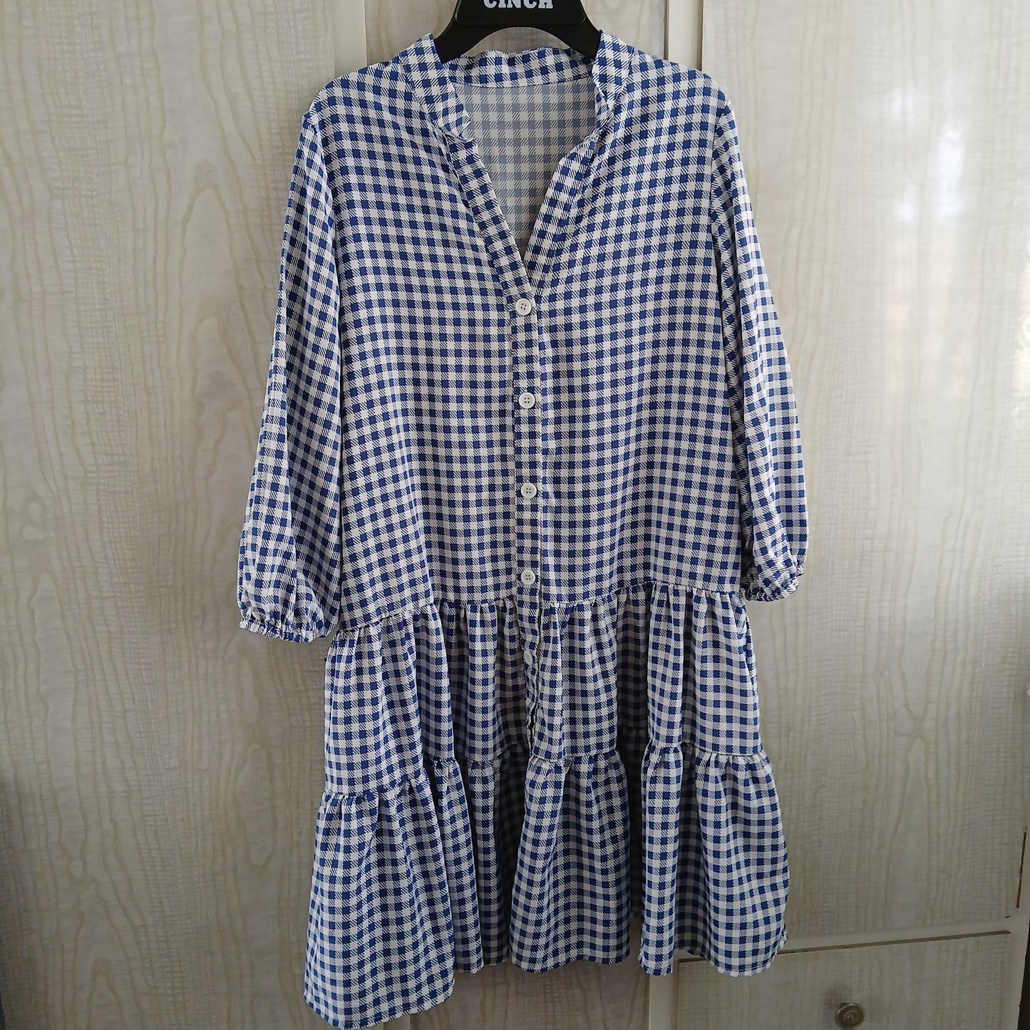 (S) Gingham dress