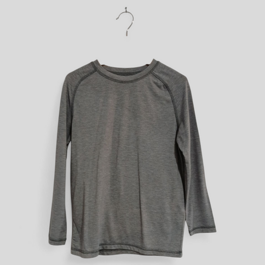 (8JNR) Elite | Grey Sports LS Shirt