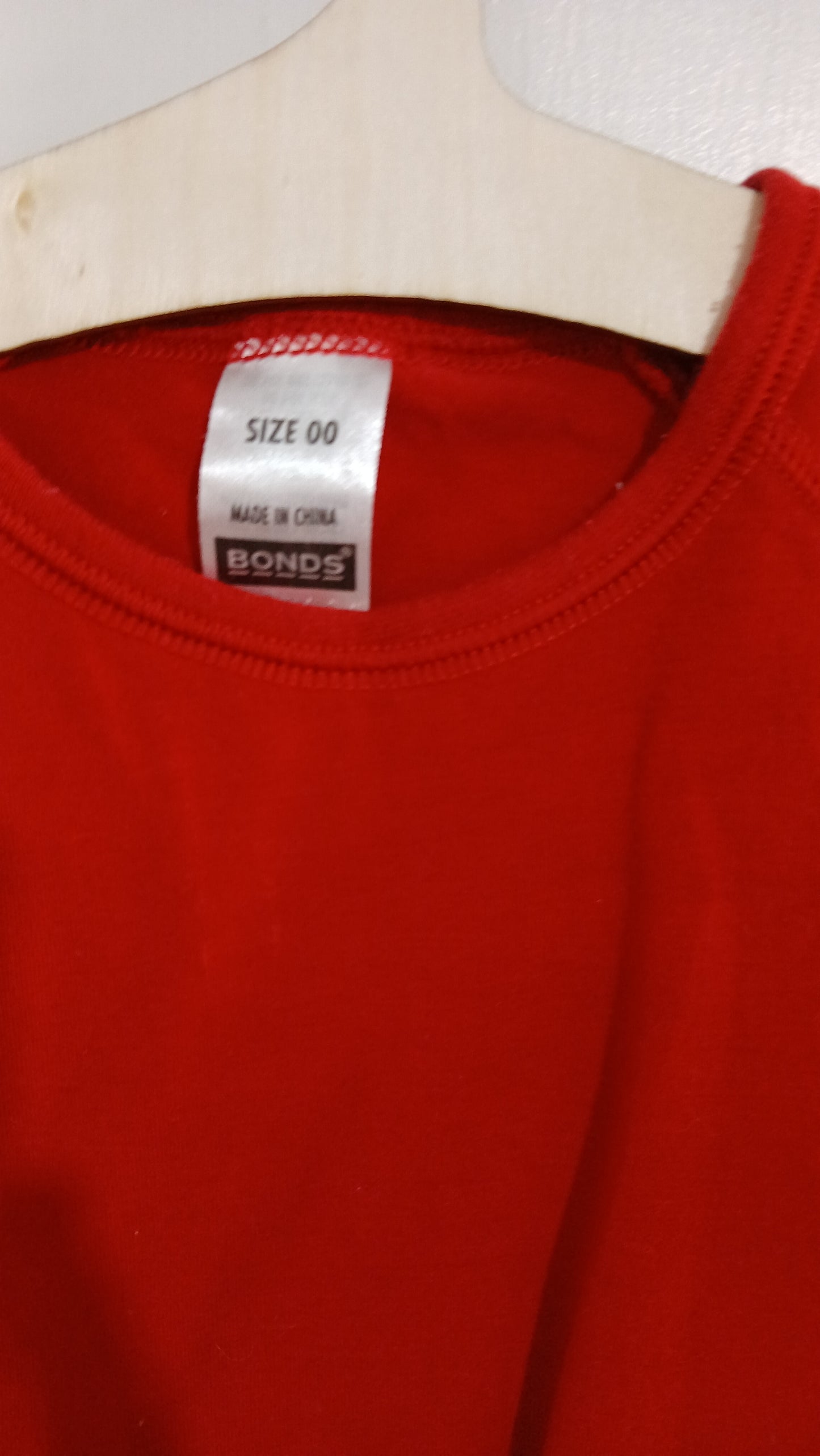 (00JNR) Bonds | Red LS Shirt