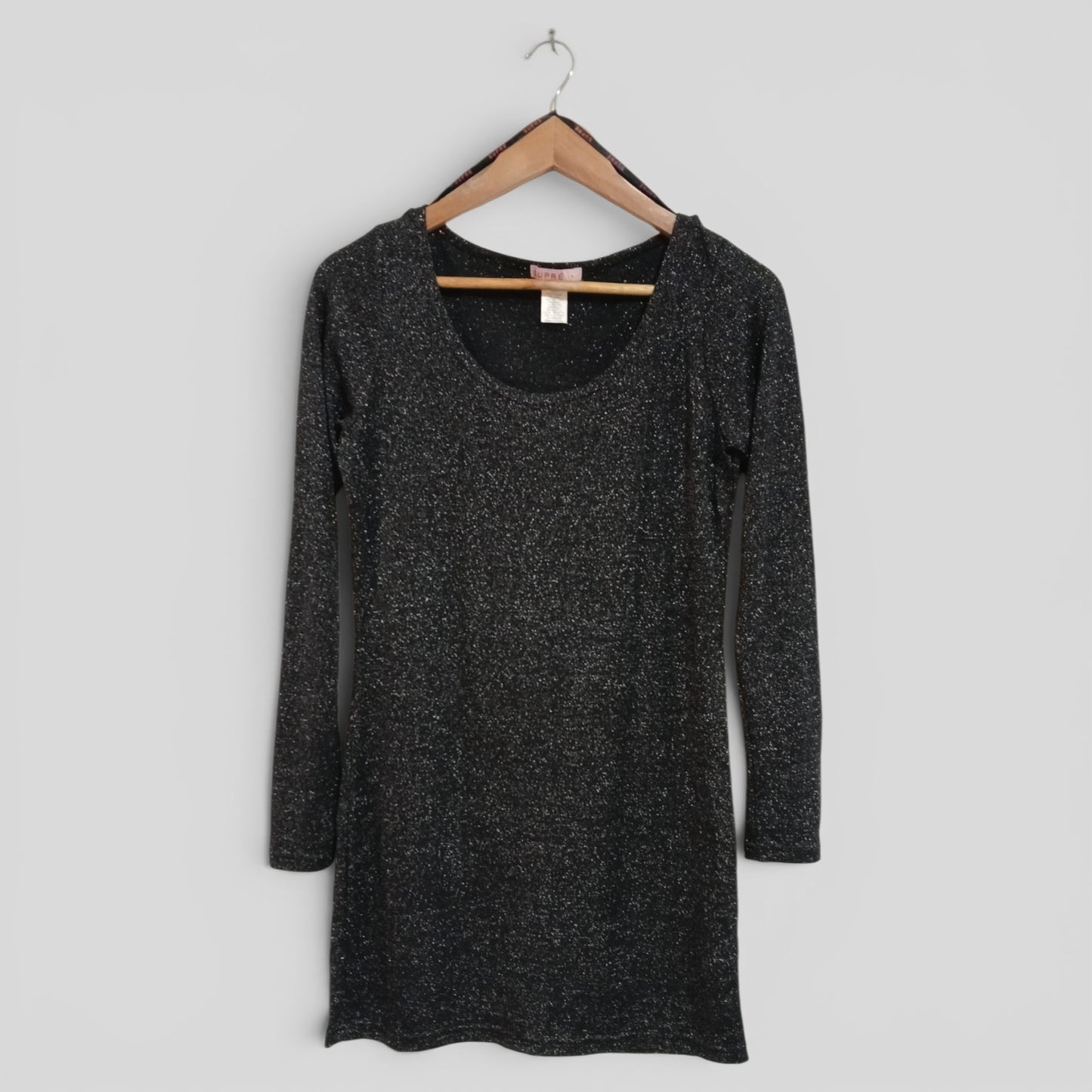 (L) Black Shimmer Dress
