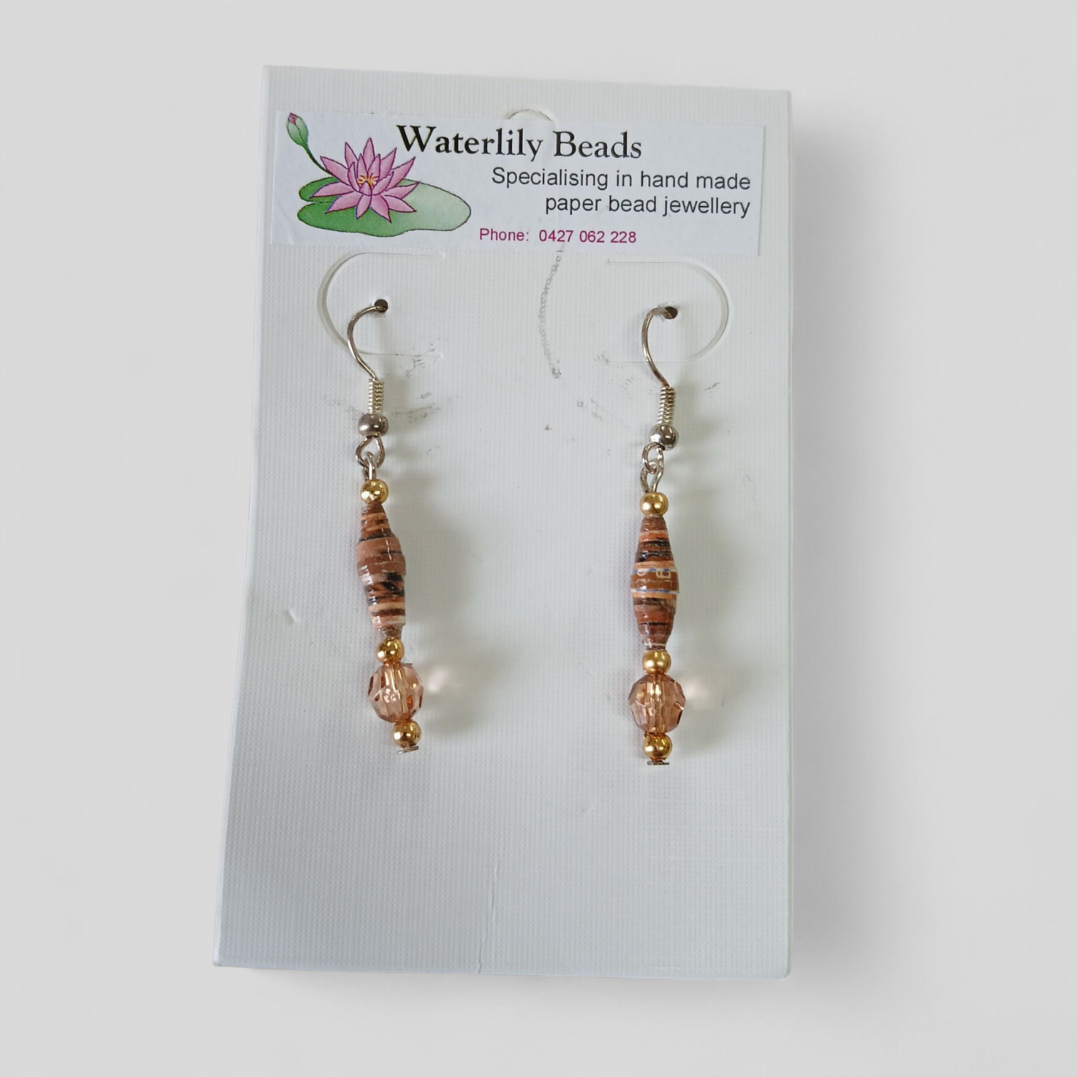 Image of Earrings | Paper Bead Single Drop Assorted