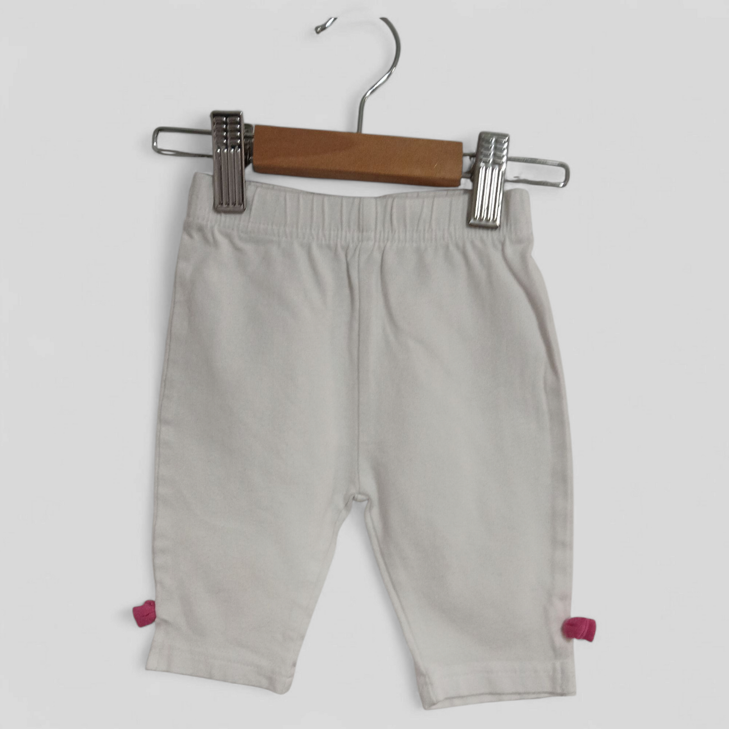 (00) Papoose Mini | White Pink bow
