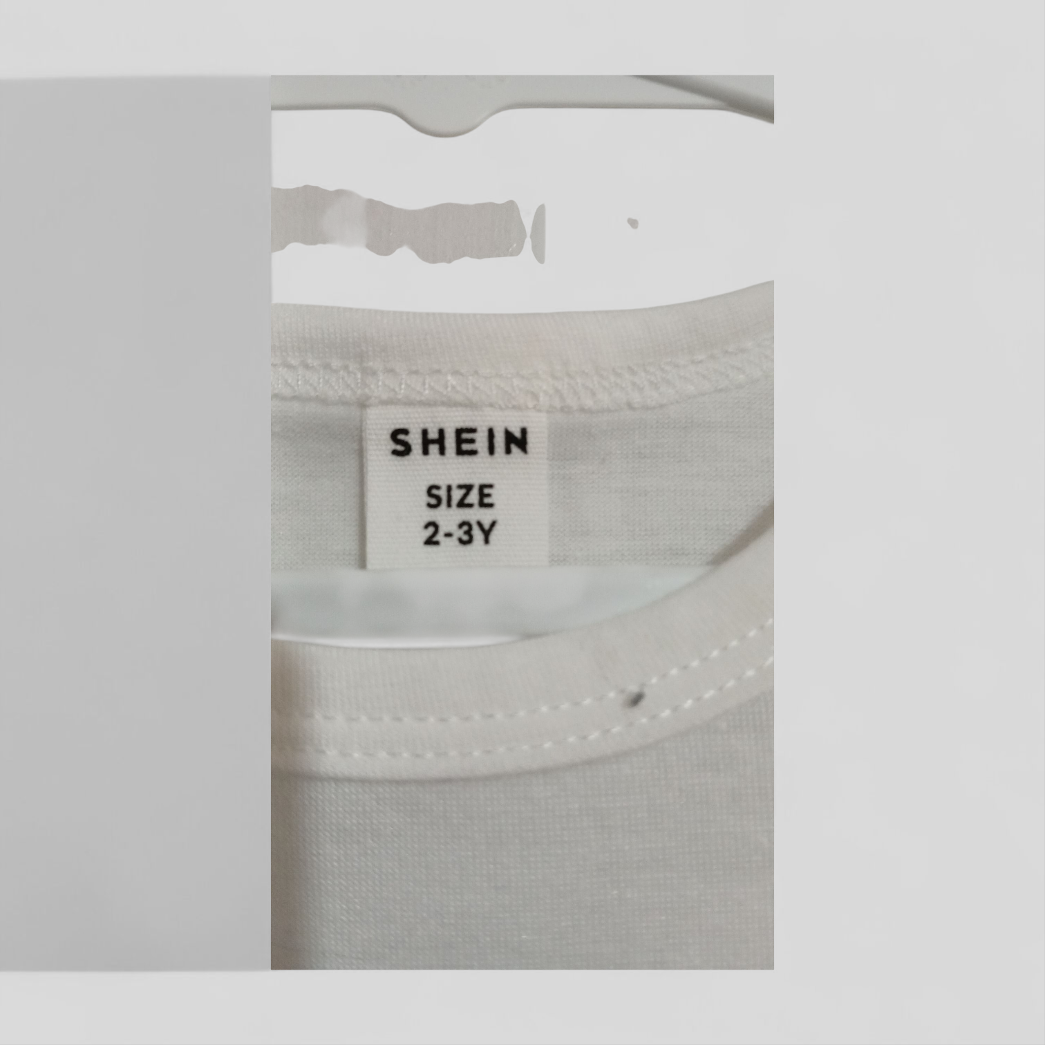 Image of (2-3JNR) Shein | White Tee