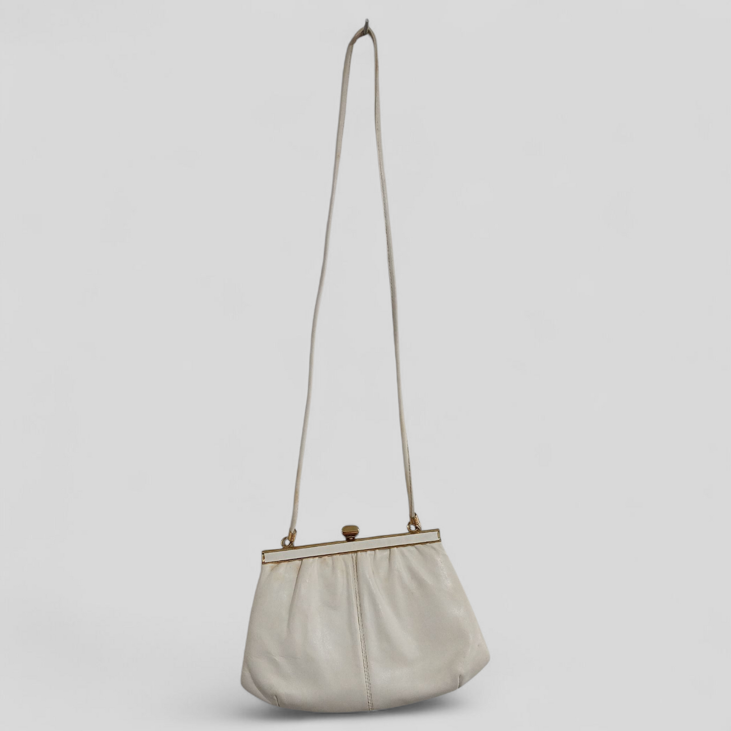 Steven's White Leather Bag