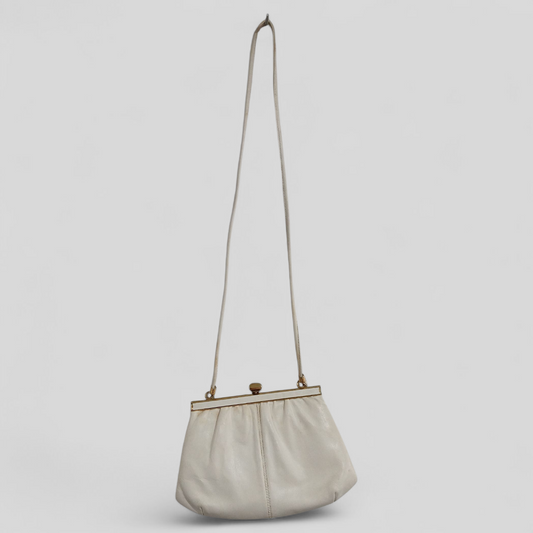 Steven's White Leather Bag