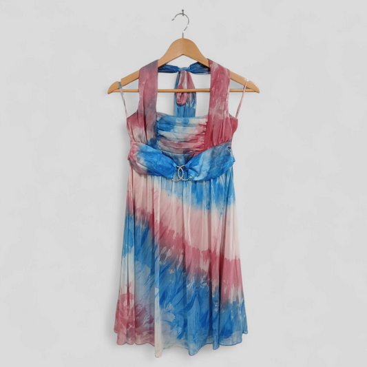 (M) Valley Girl | Pink/Blue Dress