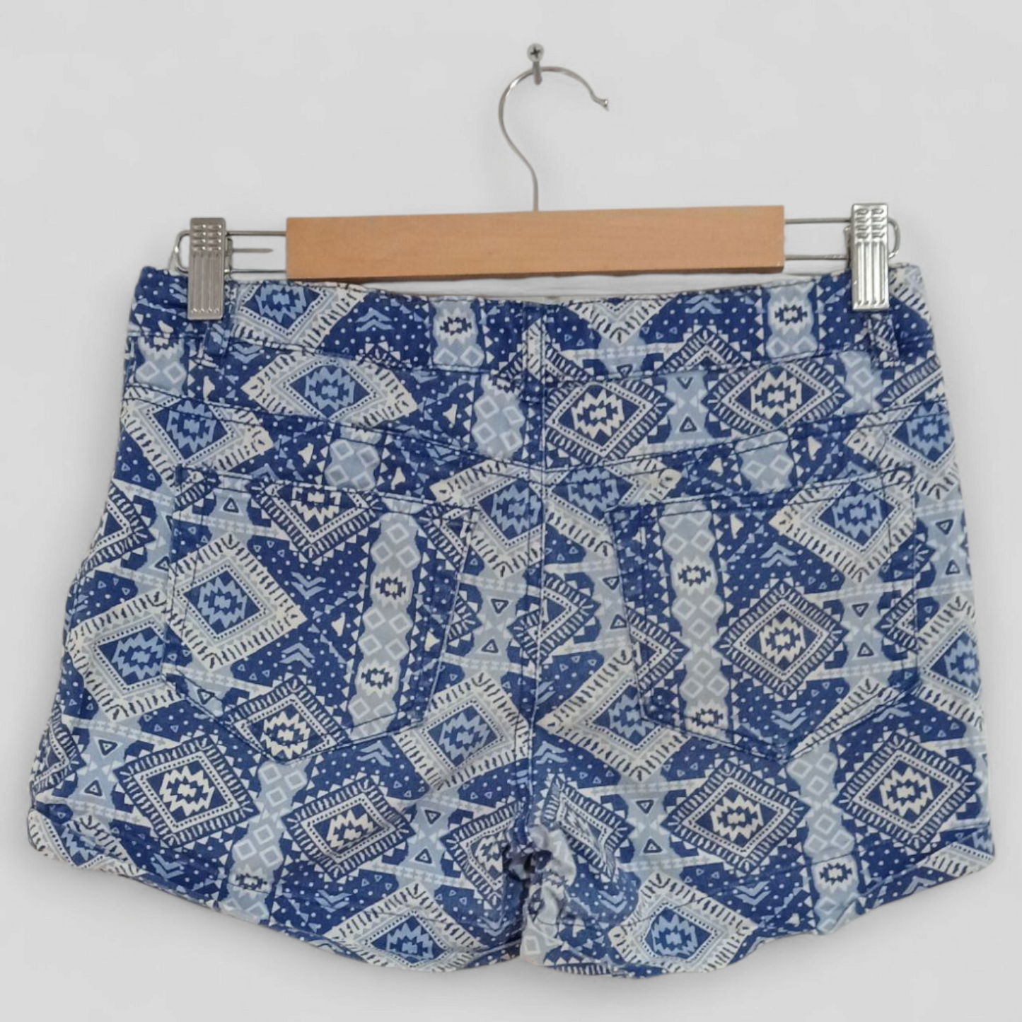 (14) Miss Understood | Blue Pattern Shorts