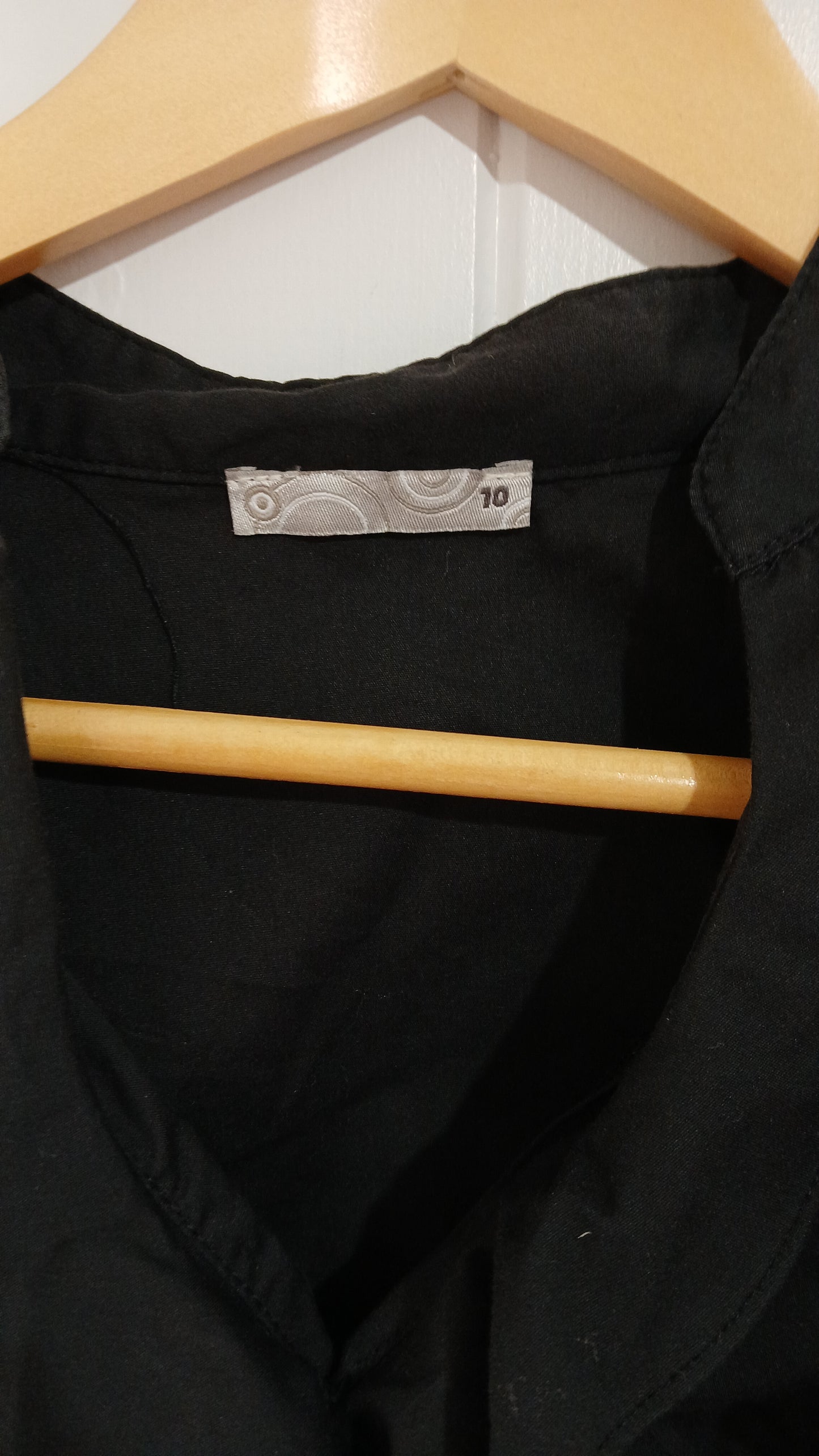 (10) Target | Black Ruffle Blouse