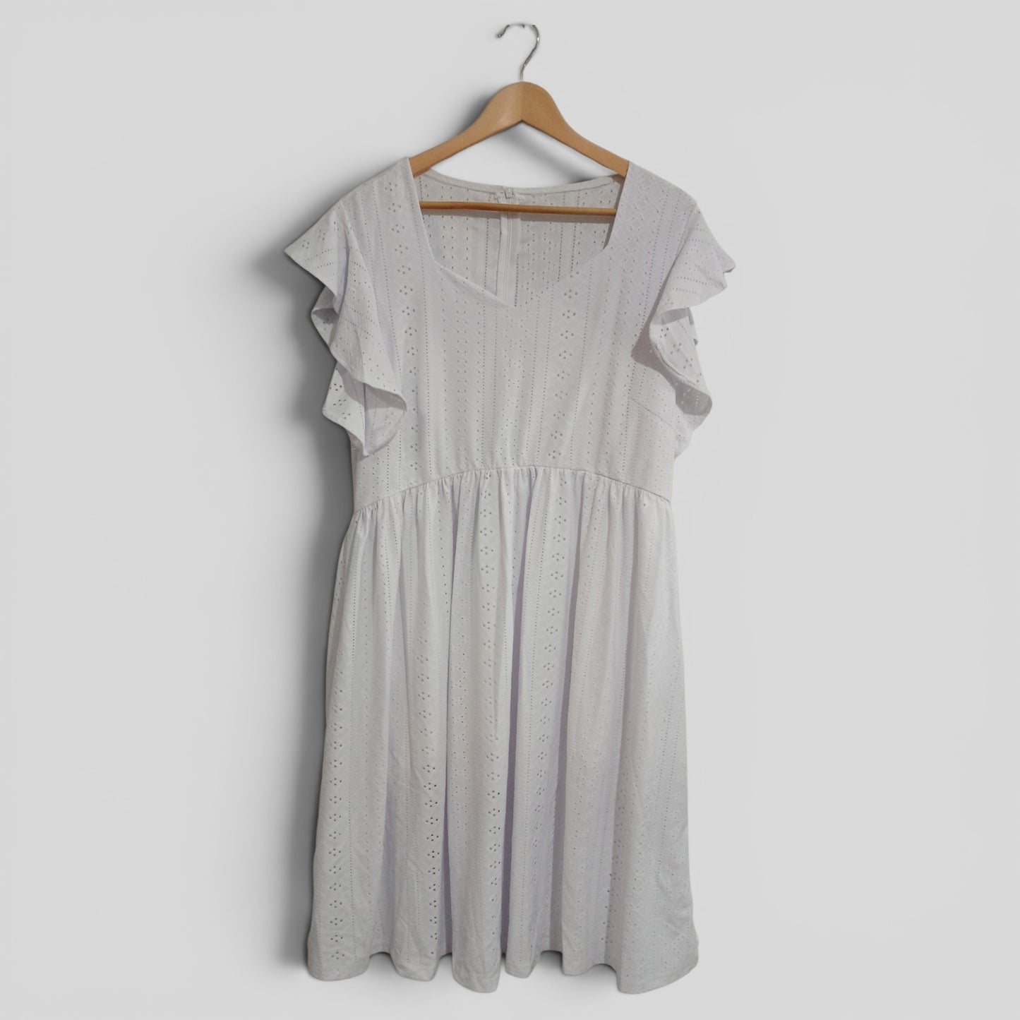 (1XL) White Dress