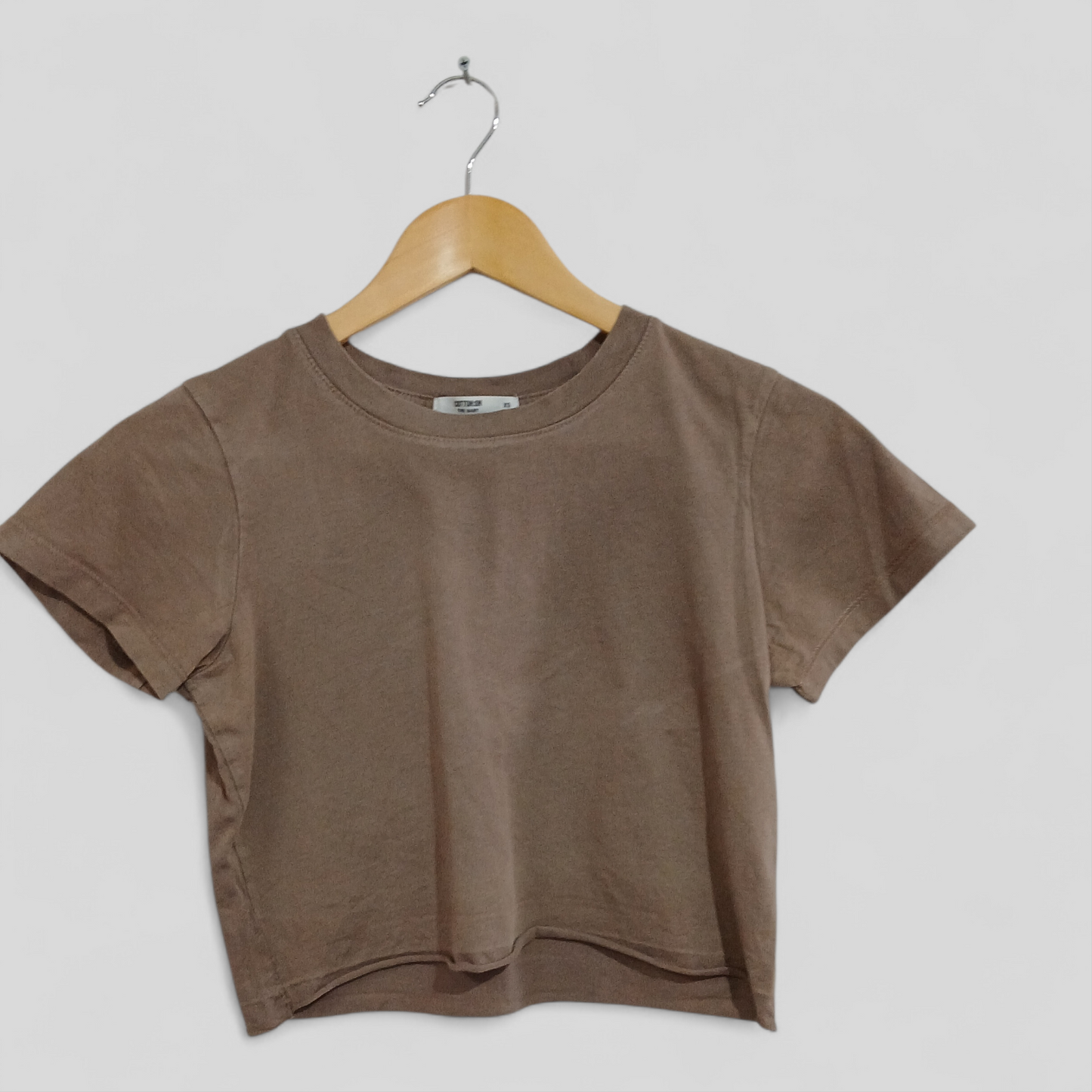 (XS) Cotton On | Brown Crop Tee