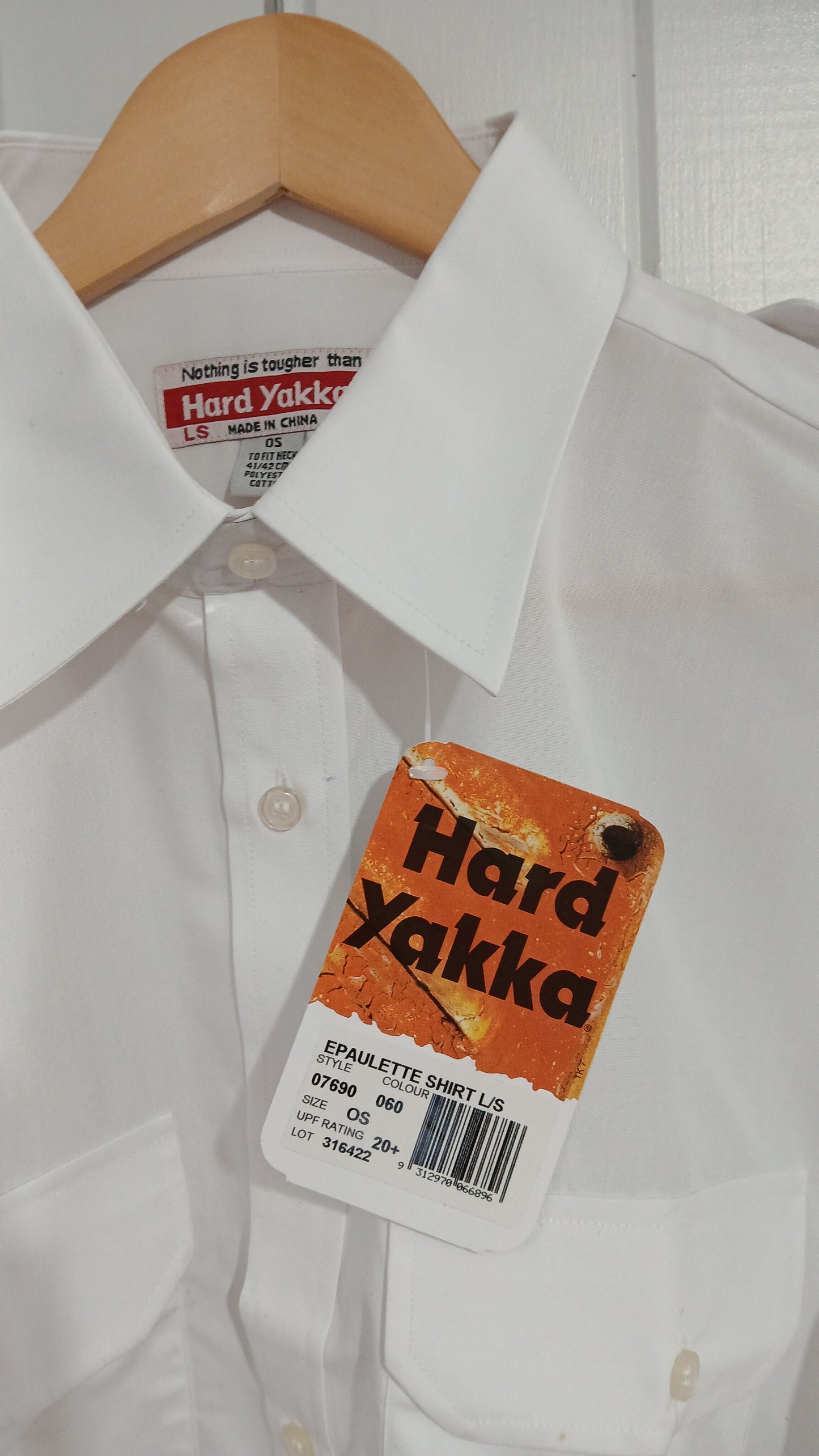 (L) BNWT | Hard Yakka | Epaulette Shirt L/S