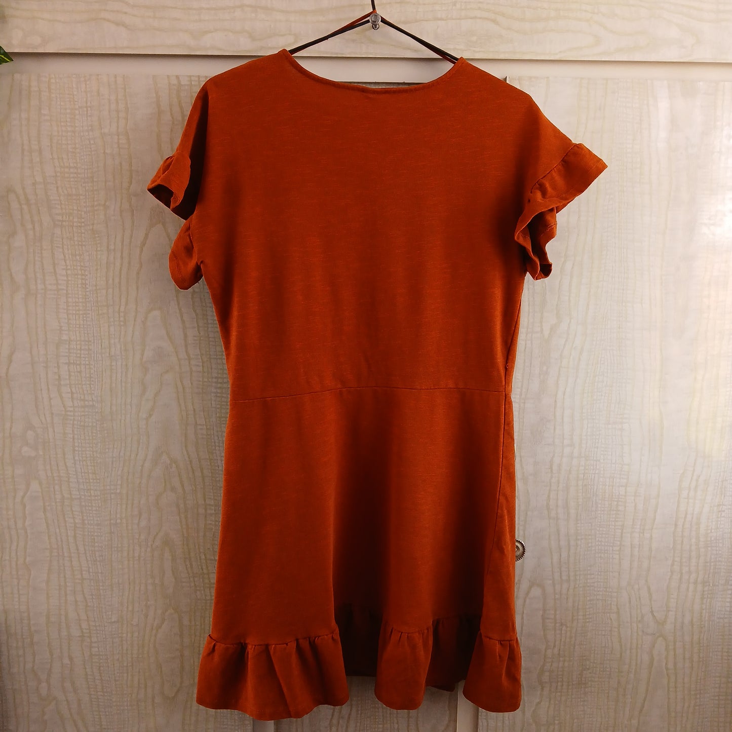 (8) Linen Rust Dress