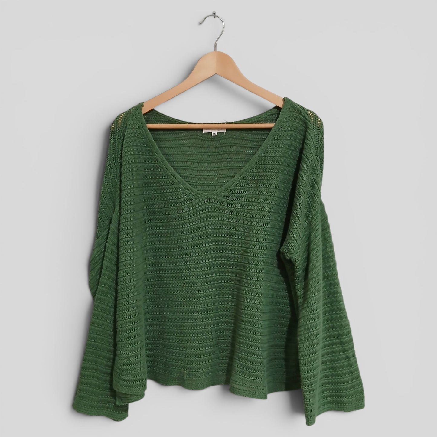 (S/M) Little Lies | Green Knit Cardi