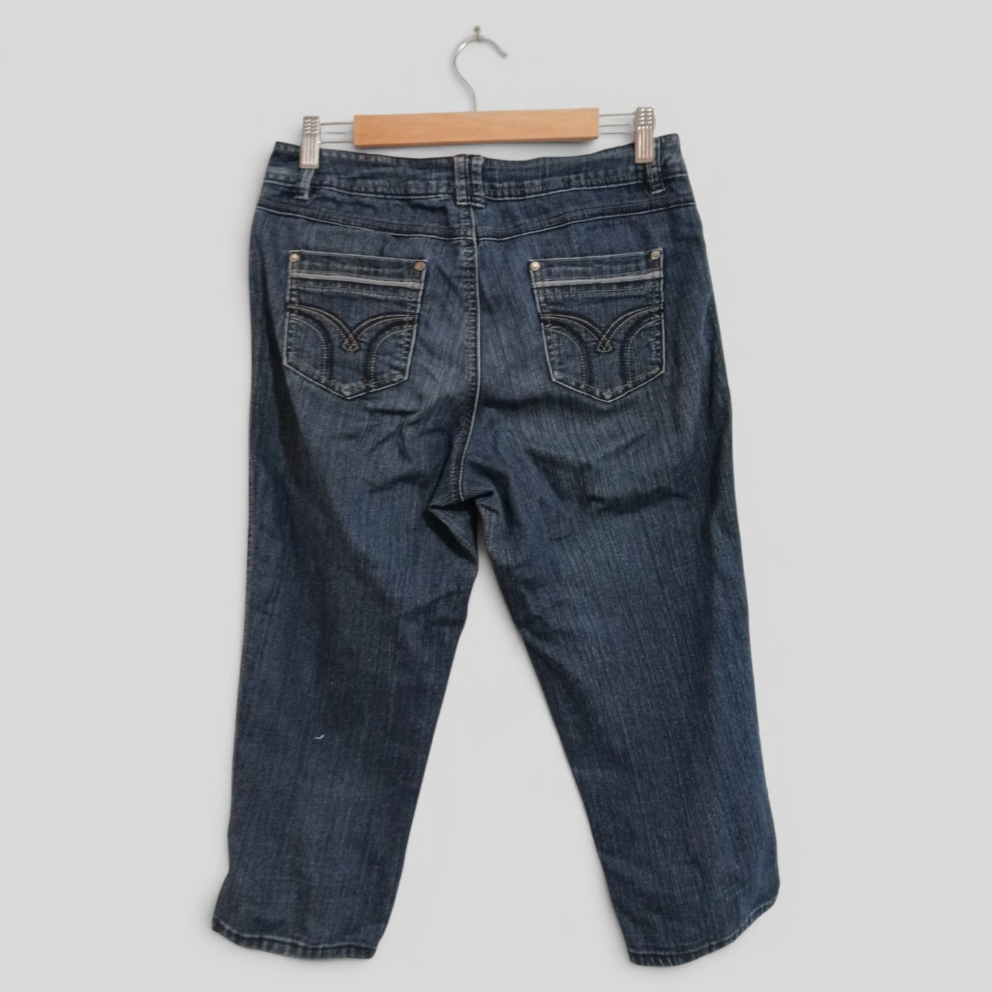 (12) Skinny Denim Capris