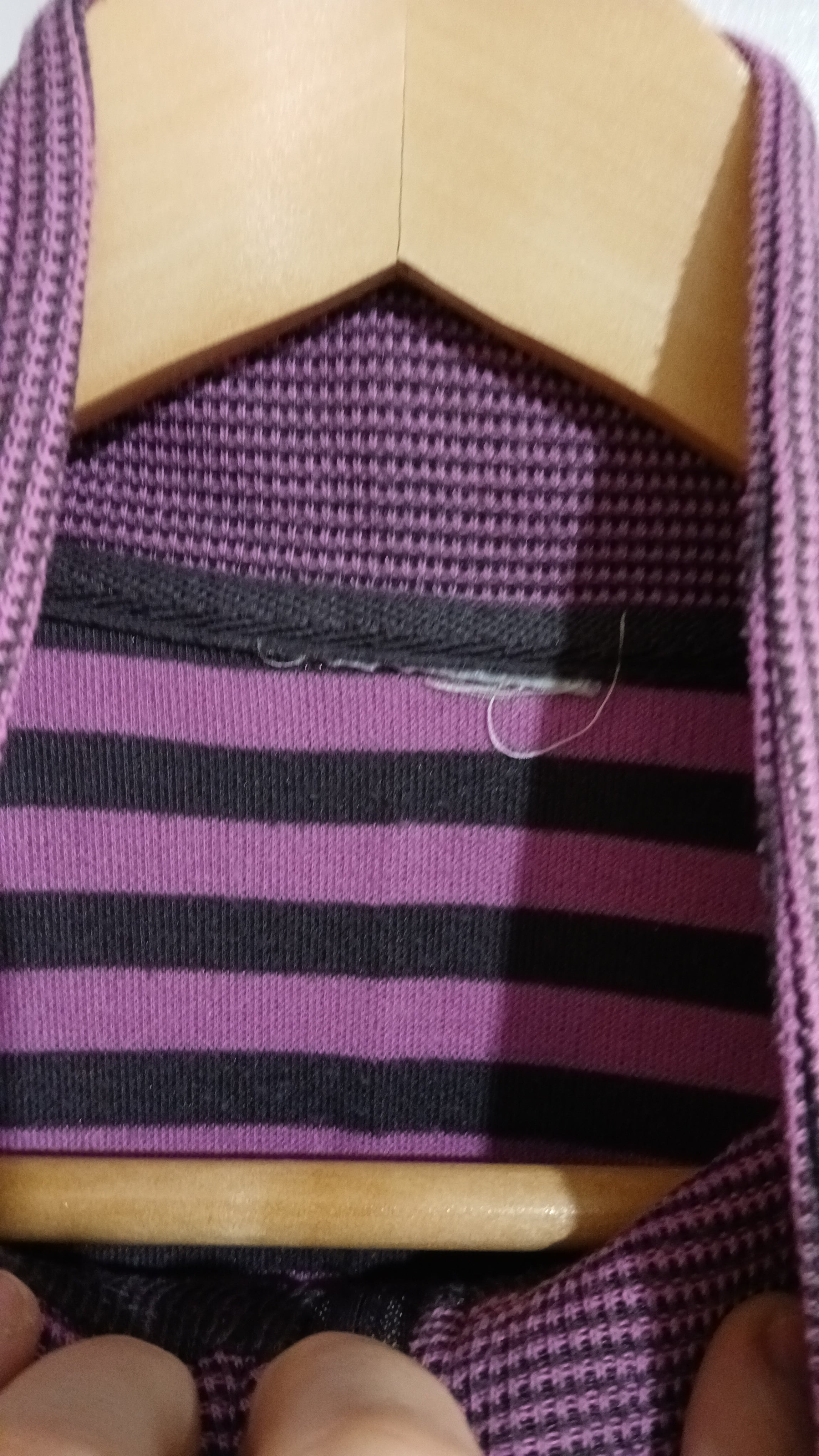 Image of (12) Purple Striped Blouse