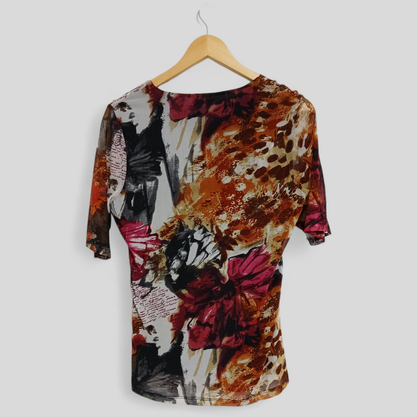 (14) Capture | Orange/Pink/Brown Multi Blouse