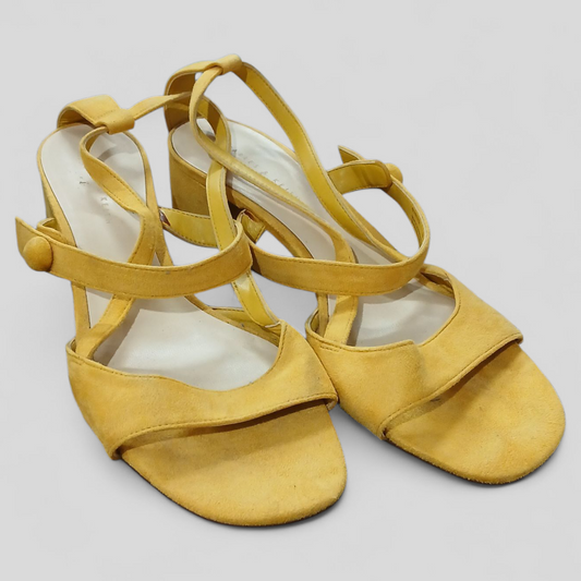 (39) Charles & Keith | Yellow Heels