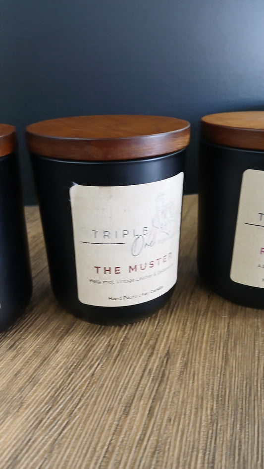 The Muster | Bergamot, Vintage Leather & Cedarwood Candle