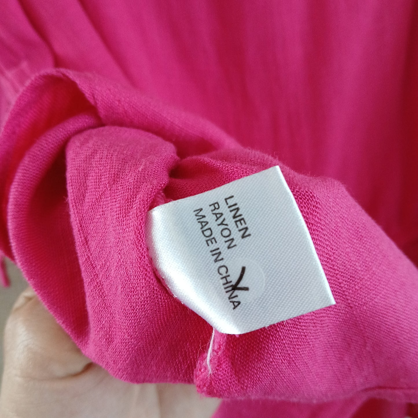 (12) Sunny Girl | Pink Linen/Rayon Blend Wrap Skirt
