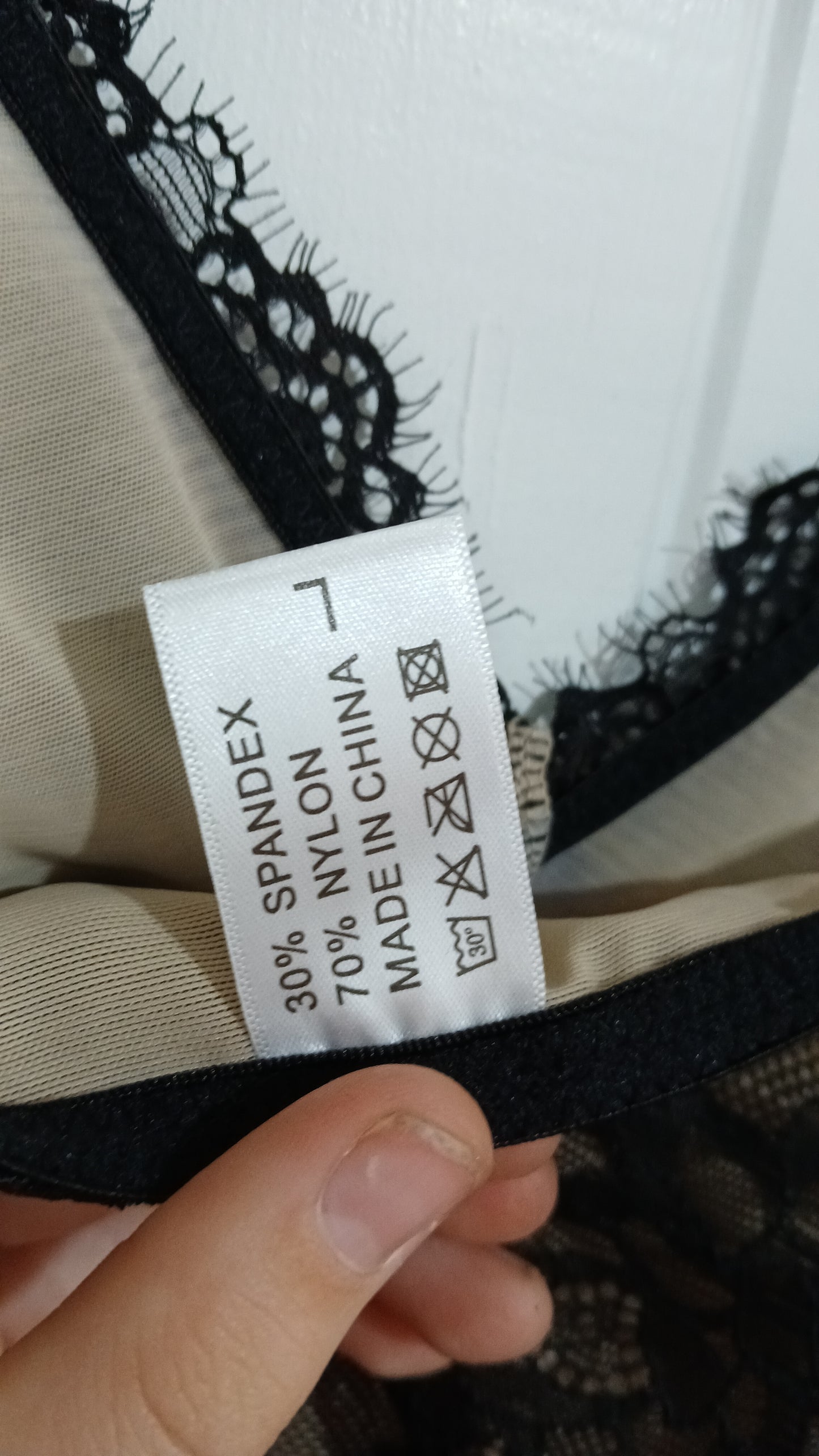 (L) Lace Intimates Bodysuit
