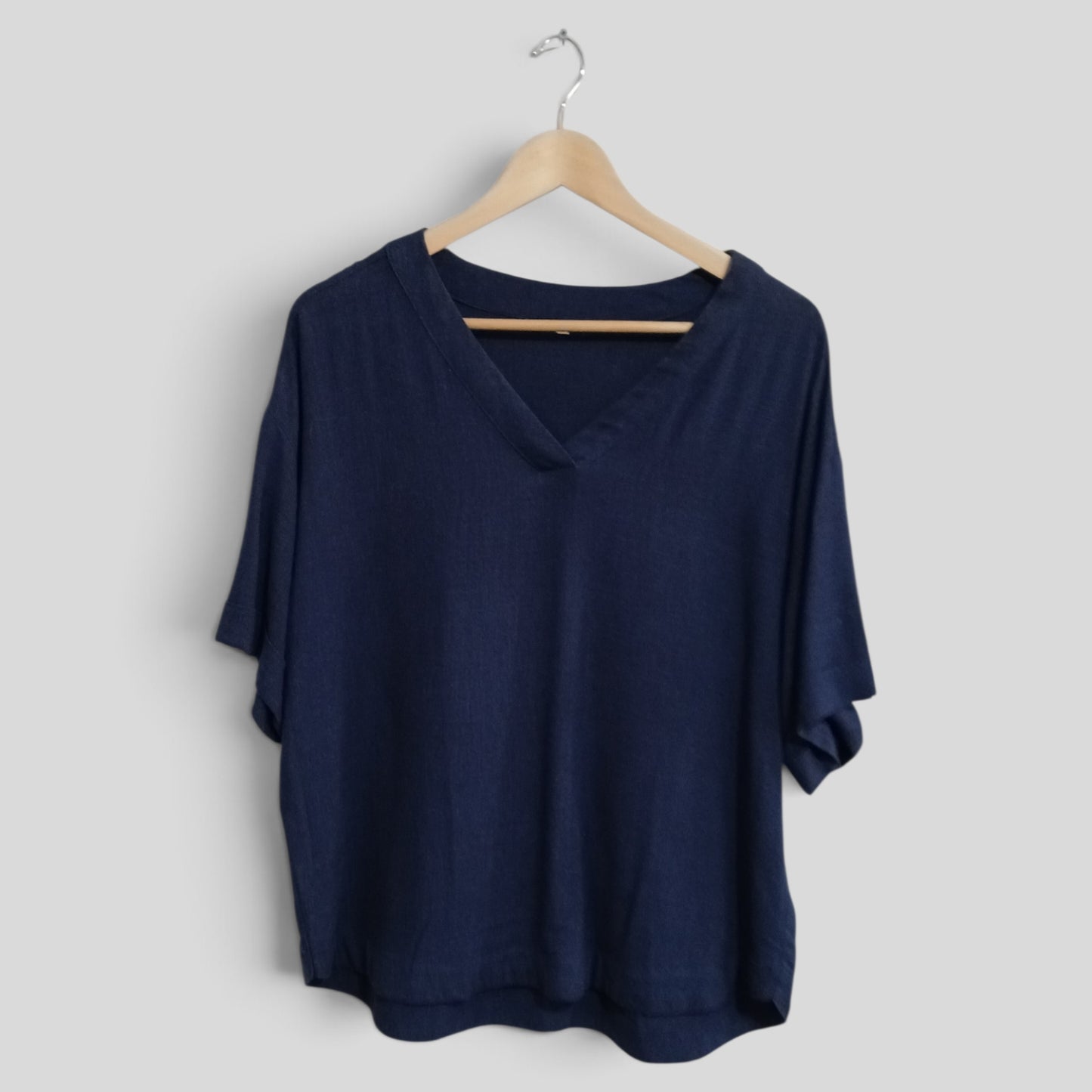 (L) Navy Blouse