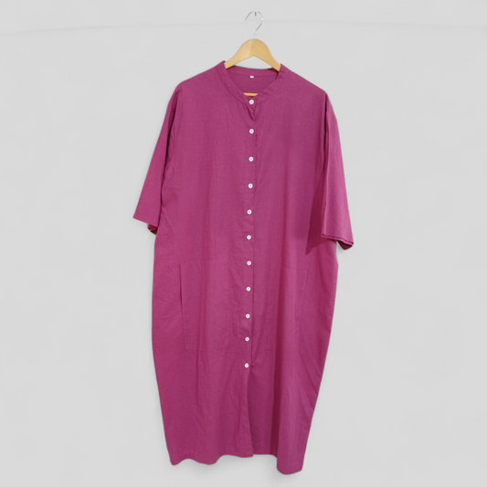 (XL) Fushcia Tunic Dress