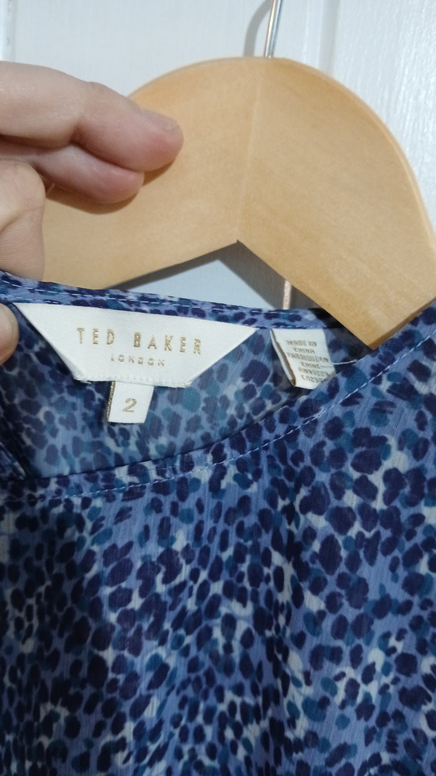 (2/8) Ted Baker | Blue Blouse