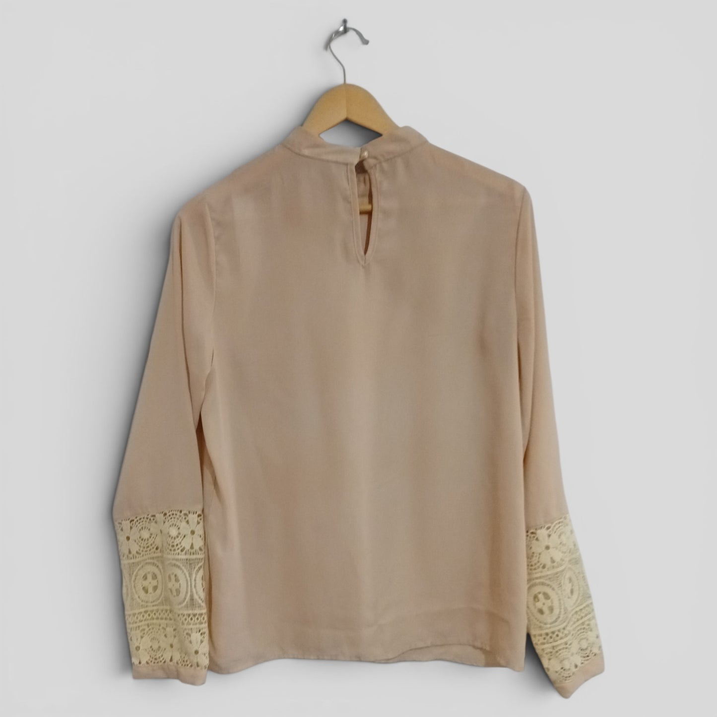 (L) Shein | LS Lace Sleeve Blouse