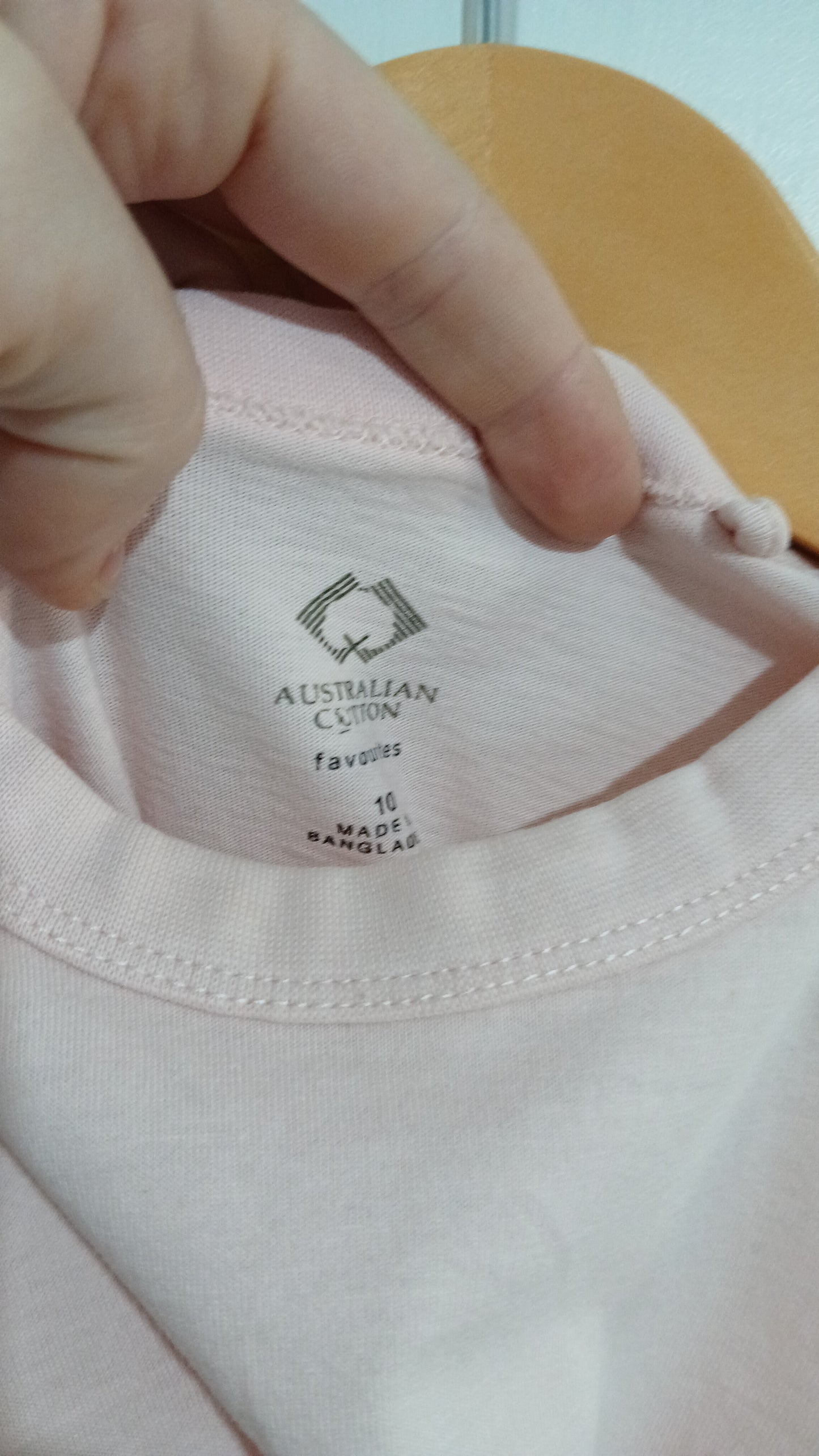 (10JNR) Australian Cotton | PInk Tee