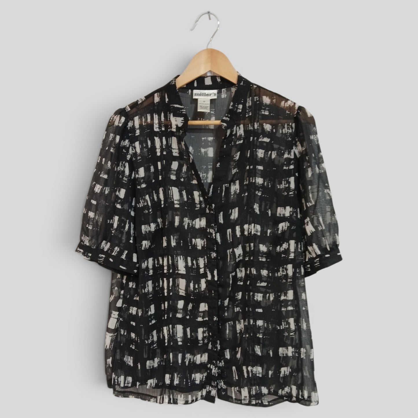 (16) Millers | BW Sheer Blouse
