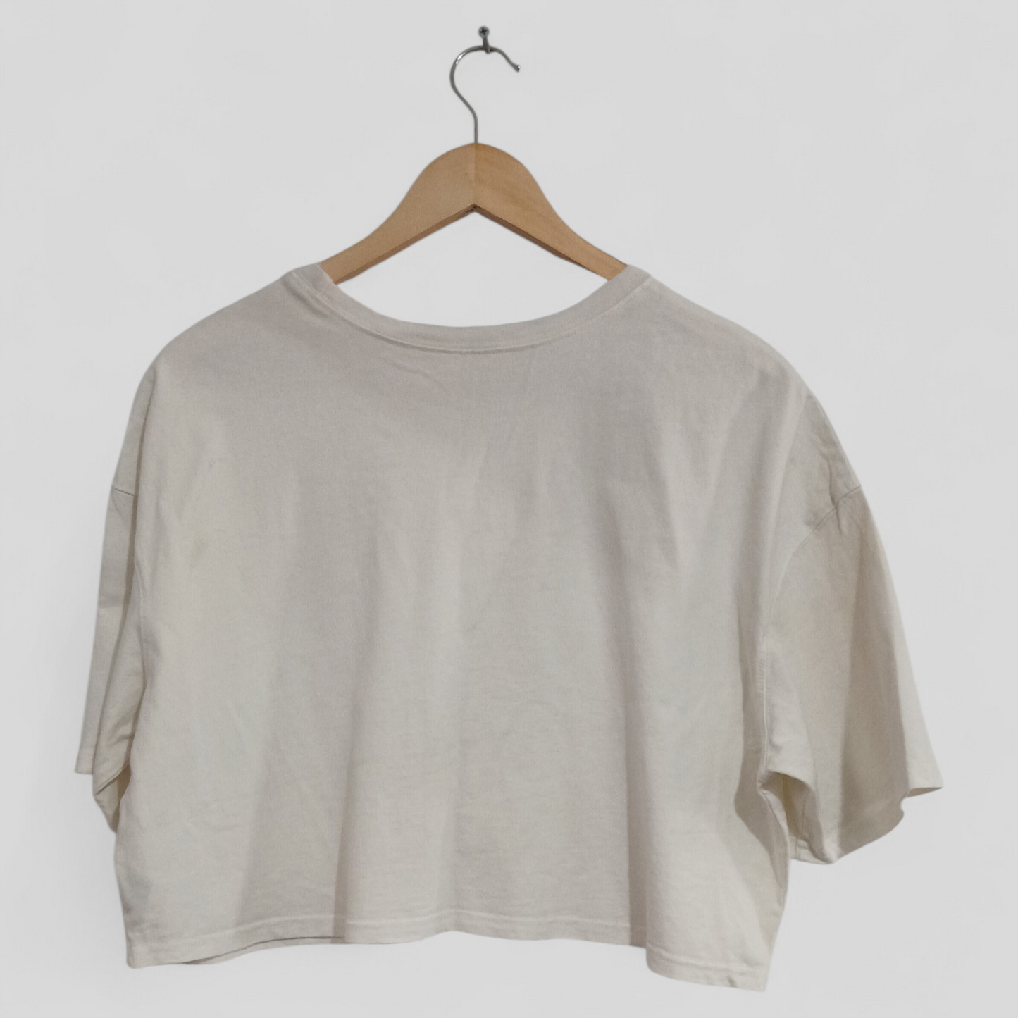 (L) Shein | Crop White Tee