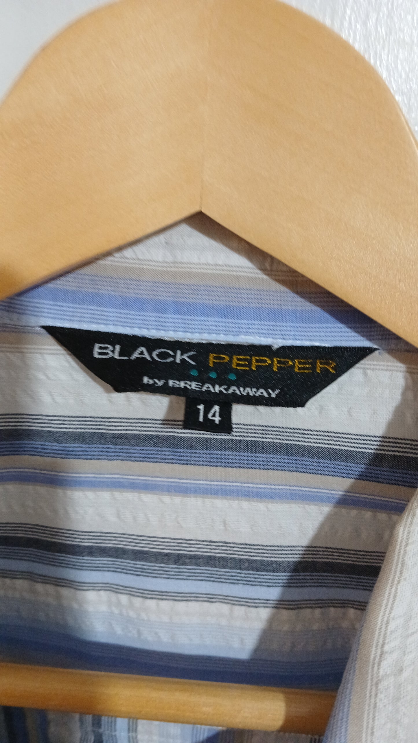 (14) Black Pepper | Striped Shirt