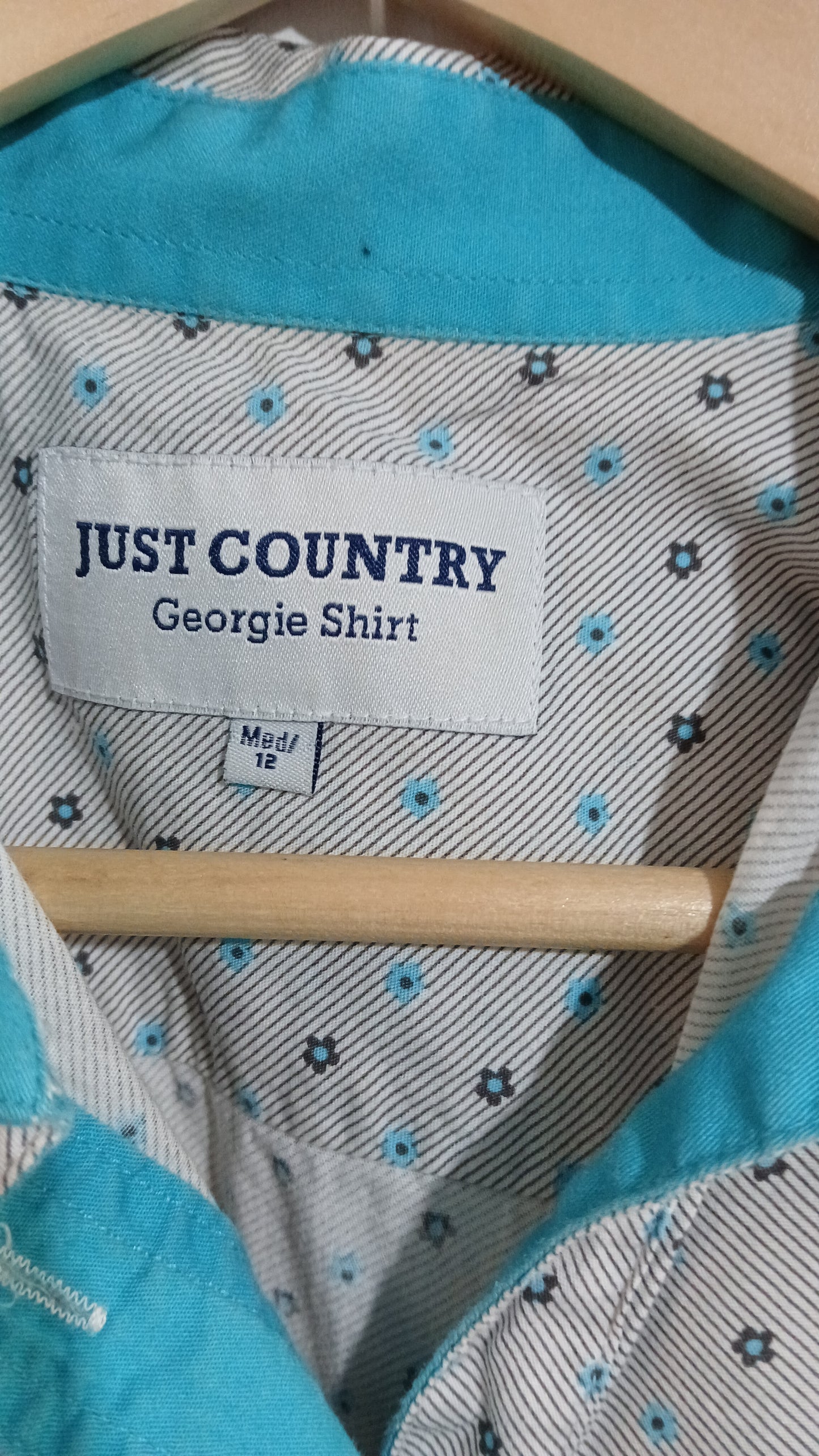 (12) Just Country | Patterned Work Shirt